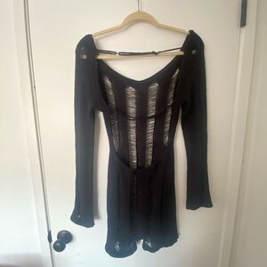 Black BodyCon Romper